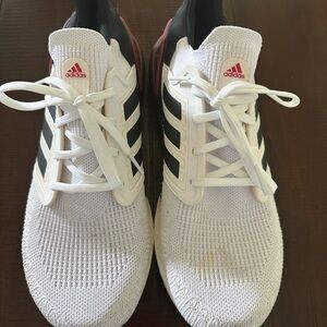 Adidas White Scarlet Ultraboost